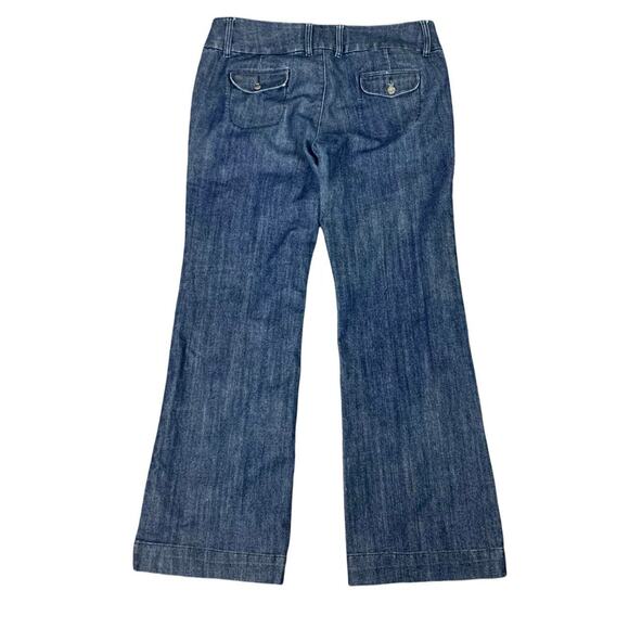 Vintage 90s Mossimo Low Waisted Flared Blue Jeans - Picture 3 of 5